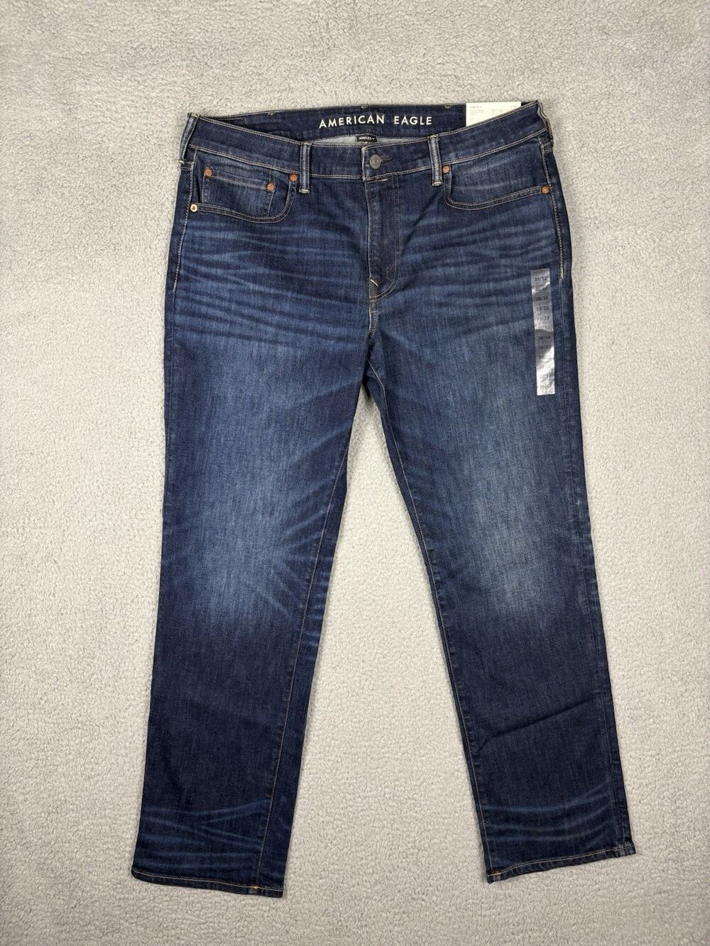 American Eagle Jeans Men's 38x42 Blue AirFlex+ Original Grunge Hipster Capsule